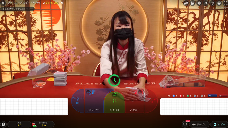 ジャパニーズスピードバカラ