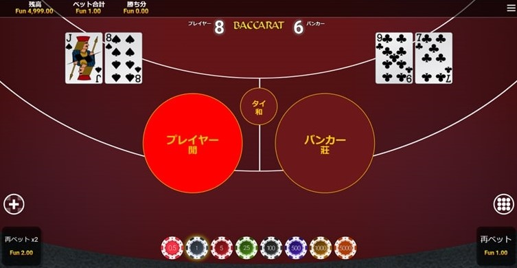 バカラの31システム法3