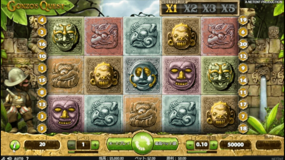 ゴンゾーズクエスト(Gonzo's Quest)の基本情報