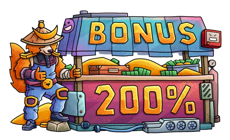BONUS 200%