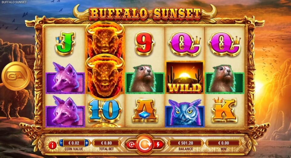 最大5,478倍の配当倍率!「Buffalo Sunset」
