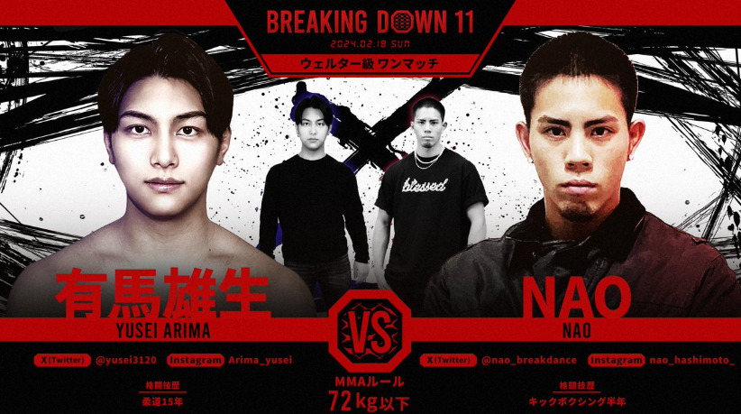 BREAKING DOWN 11
有馬雄生　VS　NAO