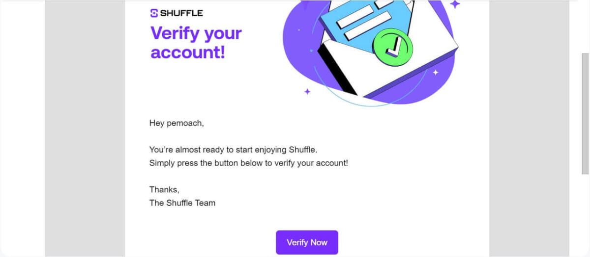 Verify your account!