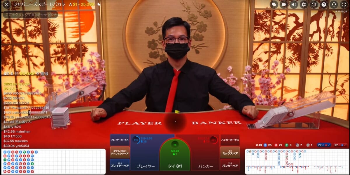Japanese Speed Baccarat(ジャパニーズスピードバカラ)