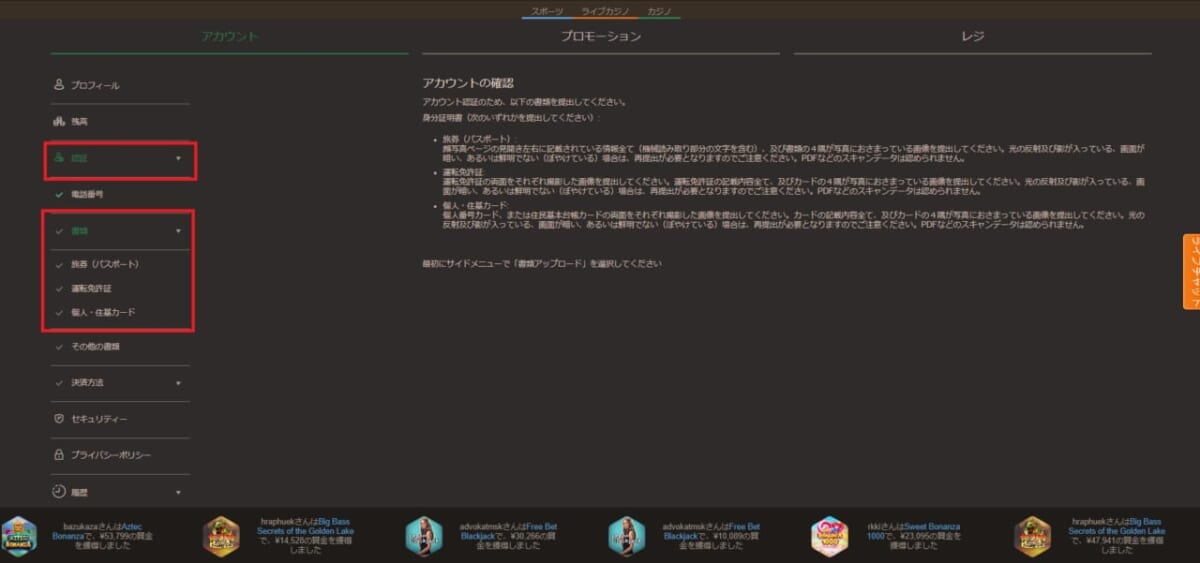 本人確認 書類