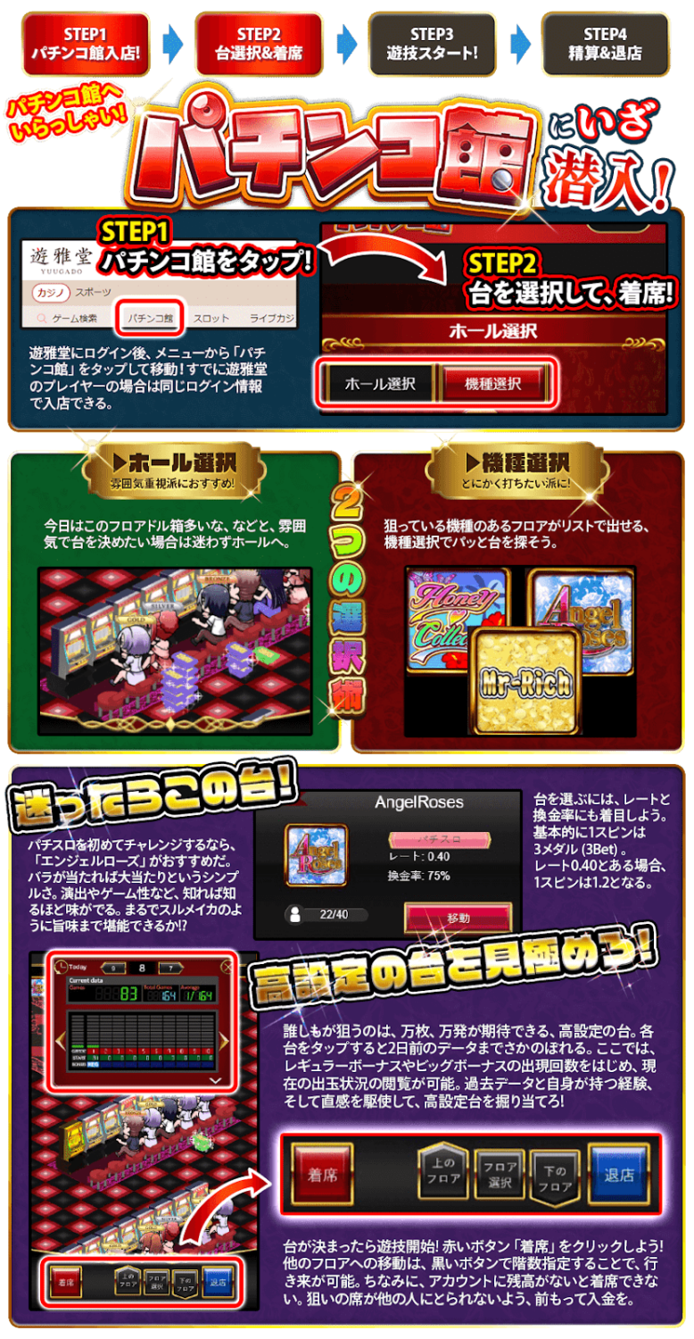 STEP1 パチンコ館をタップ!