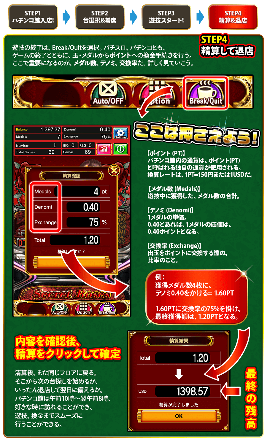 STEP4 清算して退店