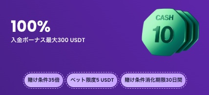 リスピンカジノの初回入金ボーナス(ウェルカムオファー)